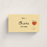 "Aperol" - Party Place Cards in Crema by Claire - Front with Free Guest Printing