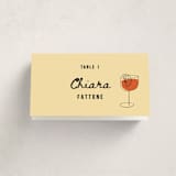 "Aperol" - Party Place Cards in Crema by Claire - Folded with Free Guest Printing