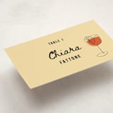 "Aperol" - Party Place Cards in Crema by Claire - Detail
