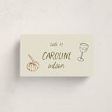 "Autumn Party" - Party Place Cards in Vintage by Kelly Watkins - Front with Free Guest Printing