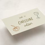 "Autumn Party" - Party Place Cards in Vintage by Kelly Watkins - Detail