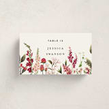 "Lush" - Party Place Cards in Magenta by Susan Moyal - Front with Free Guest Printing