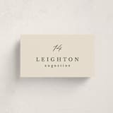 "Scripted Names" - Party Place Cards in Ecru by Hooray Creative - Front with Free Guest Printing