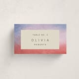 "At Dusk" - Party Place Cards in Sunset by Sumak Studio - Front with Free Guest Printing