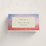 "At Dusk" - Party Place Cards in Sunset by Sumak Studio - Folded with Free Guest Printing