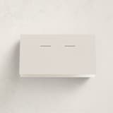 "Floral Type Arch" - Party Place Cards in Linen by Baumbirdy - Blank Front