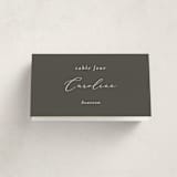 "Bow" - Party Place Cards in Tuxedo by Corinne Malesic - Folded with Free Guest Printing