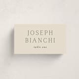"In Love" - Party Place Cards in Linen by Vanessa Doyle - Front with Free Guest Printing