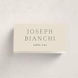 "In Love" - Party Place Cards in Linen by Vanessa Doyle - Folded with Free Guest Printing