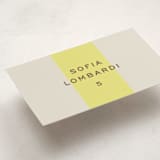 "Campania" - Party Place Cards in Limone by Megan Davis - Detail