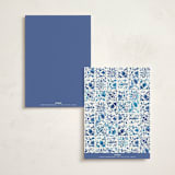 "Amalfi Coast" - Party Table Numbers in Cerulean by Jenna Holcomb - Back of Card Options