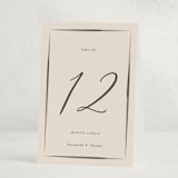"Bow" - Party Table Numbers in Tuxedo by Corinne Malesic - Folded