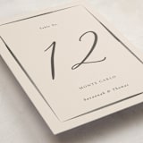 "Bow" - Party Table Numbers in Tuxedo by Corinne Malesic - Detail