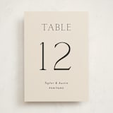 "In Love" - Party Table Numbers in Linen by Vanessa Doyle - Front