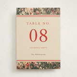 "Book" - Party Table Numbers in Festive by Claire - Front