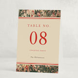 "Book" - Party Table Numbers in Festive by Claire - Folded