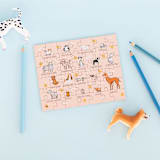 "Bow Wow "Breeds" Mini Puzzle" - Puzzles in beige by Jollity and Co