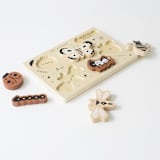 "Wee Gallery Wooden Tray Puzzle - Bugs" - Puzzles in natural by Wee Gallery