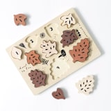 "Wee Gallery Wooden Tray Puzzle - Leaves" - Puzzles in natural by Wee Gallery