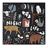 "Wee Gallery Night Life Floor Puzzle" - Puzzles in multicolor by Wee Gallery