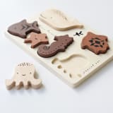 "Wee Gallery Wooden Tray Puzzle - Ocean Animals - 2nd Edition" - Puzzles in natural by Wee Gallery