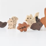 "Wee Gallery Wooden Tray Puzzle - Woodland Animals - 2nd Edition" - Puzzles in natural by Wee Gallery