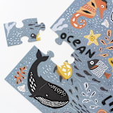 "Wee Gallery Ocean Life Floor Puzzle" - Puzzles in multicolor by Wee Gallery