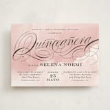 "Dancing Script" - Quinceanera Invitations in Mulberry by Jill Means - Front
