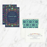 "Fiesta Floral" - Quinceanera Invitations in Navy by Laura Hankins - Assembled
