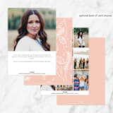 "Vintage Quinceanera" - Quinceanera Invitations in Rose by Kristin Sosa - Back of Card Options