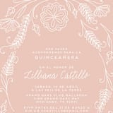 "Vintage Quinceanera" - Quinceanera Invitations in Rose by Kristin Sosa - Detail