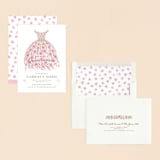 "Quinceañera Party Dress" - Quinceanera Invitations in Rosado by Paper Sun Studio - Assembled