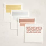 "Aura Botánica" - Quinceanera Invitations in Blush by Itsy Belle Studio - Envelope Liner Options