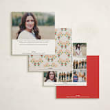 "Folklore Bloom" - Quinceanera Invitations in Cherry by Ana de Sousa - Back of Card Options