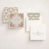 "Folklore Bloom" - Quinceanera Invitations in Cherry by Ana de Sousa - Assembled
