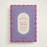 "Wavy Floral Frame" - Quinceanera Invitations in Orchid by Kelly Watkins - Front