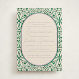 "Papel Picado" - Quinceanera Invitations in Viridian by The Savage Label - Front