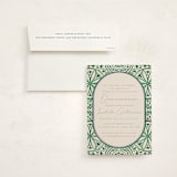 "Papel Picado" - Quinceanera Invitations in Viridian by The Savage Label - Invitation with Envelope