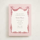 "Bonjour Bebe" - Quinceanera Invitations in Carnation by Itsy Belle Studio - Front