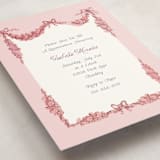 "Bonjour Bebe" - Quinceanera Invitations in Carnation by Itsy Belle Studio - Detail