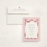 "Bonjour Bebe" - Quinceanera Invitations in Carnation by Itsy Belle Studio - Invitation with Envelope