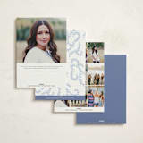 "Crowned" - Quinceanera Invitations in Sky by Lissabeth Anglin - Back of Card Options