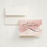 "Dancing Script" - Quinceañera Thank You Cards in Mulberry by Jill Means - Card with Envelope