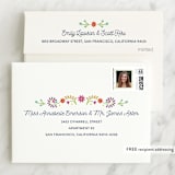 "Fiesta Floral" - Quinceañera Thank You Cards in Navy by Laura Hankins - FREE Recipient Addressing