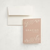 "Vintage Quinceanera" - Quinceañera Thank You Cards in Rose by Kristin Sosa - Card with Envelope