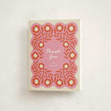 "Stamped Floral" - Quinceañera Thank You Cards in Strawberry by Kelly Watkins - Front