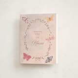 "Dreamy Butterflies" - Quinceañera Thank You Cards in Petal by Teju Reval - Front