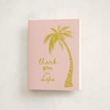 "Palm" - Quinceañera Thank You Cards in Sunshine by Gwen Bedat - Front