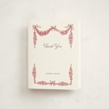 "Bonjour Bebe" - Quinceañera Thank You Cards in Carnation by Itsy Belle Studio - Front