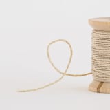 "Natural Hemp" - Ribbon in natural by Minted - Close-Up